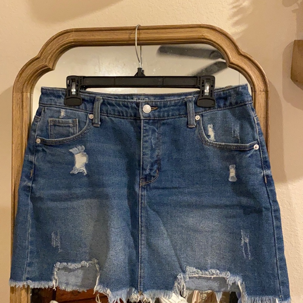 Wild Fable Medium Wash Denim Skirt